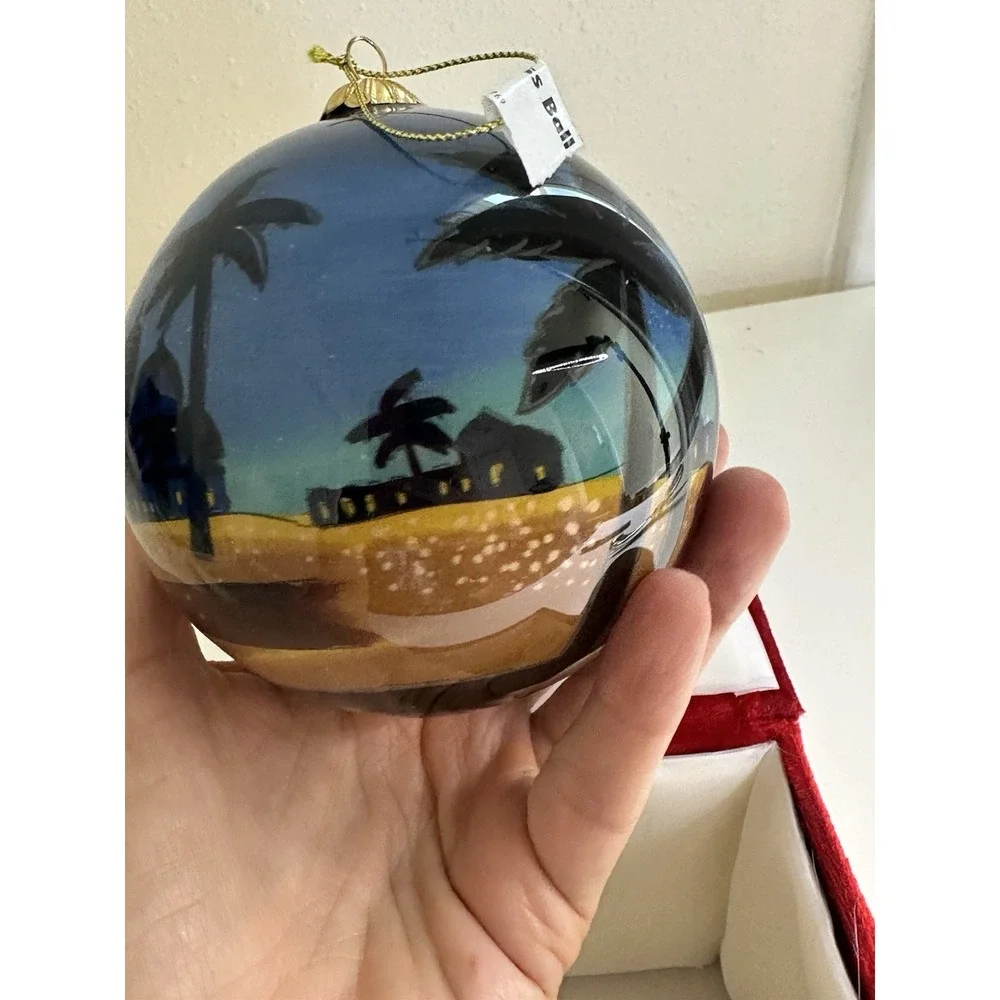Li Bien 2020 Christmas Ornament Nativity Three Wise Men Scene Glass Globe